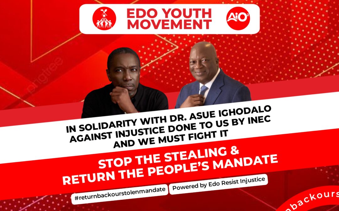 THERE SHOULD BE AN END TO ILLEGALITY AND IMPUNITY IN EDO LED BY APC STATE GOVERNMENT!!